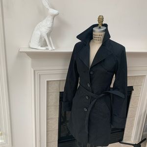 H&M trench coat 🖤 black Size 6